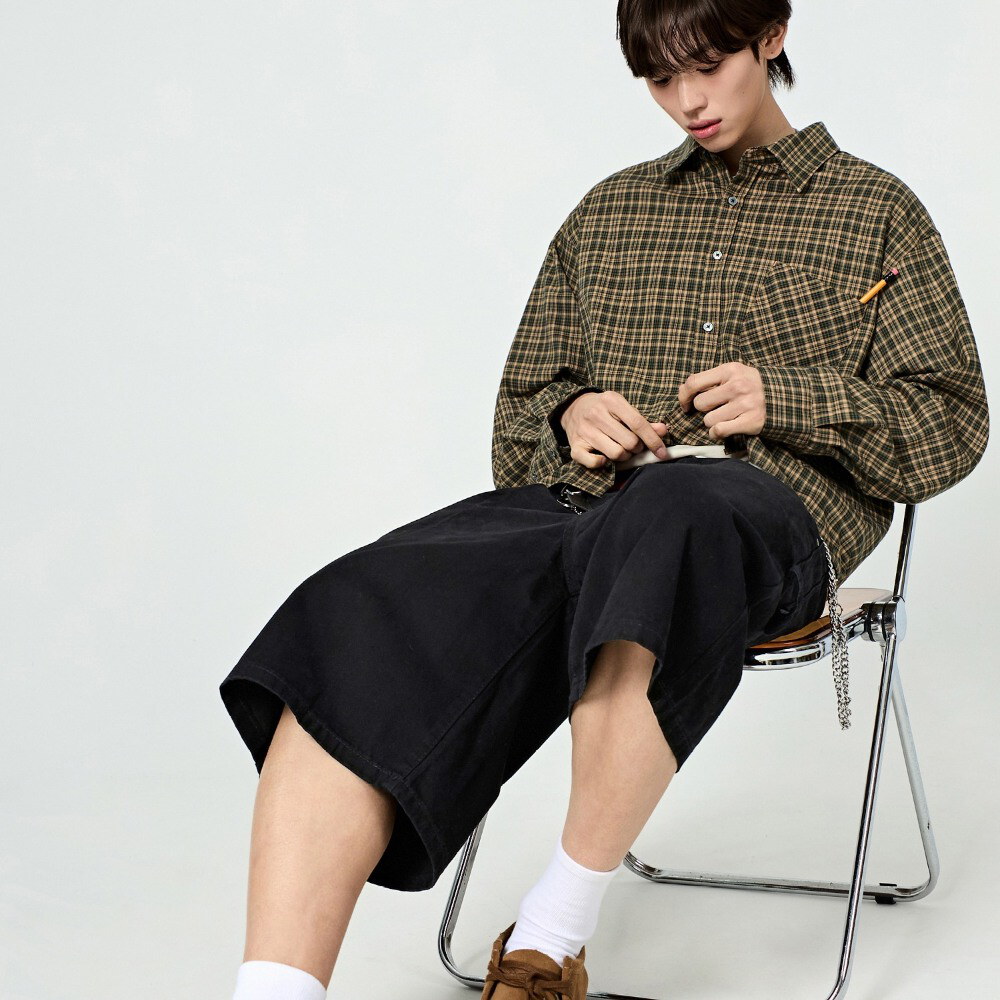 水洗工裝短褲 BIO-WASHING CARPENTER BERMUDA COTTON PANTS