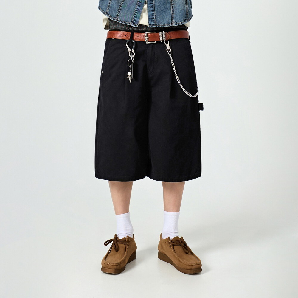 水洗工裝短褲 BIO-WASHING CARPENTER BERMUDA COTTON PANTS