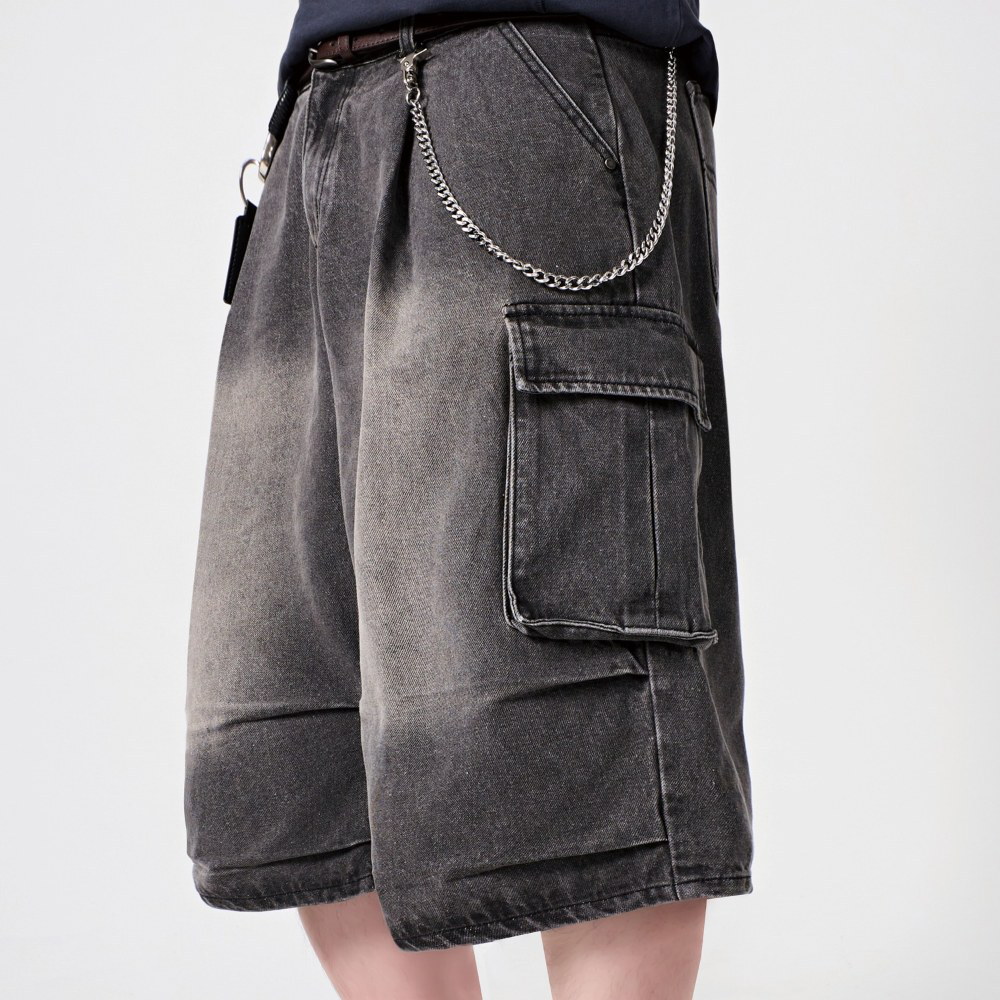 M65 百慕達牛仔褲 M65 PARACHUTE BERMUDA CURVED DENIM PANTS