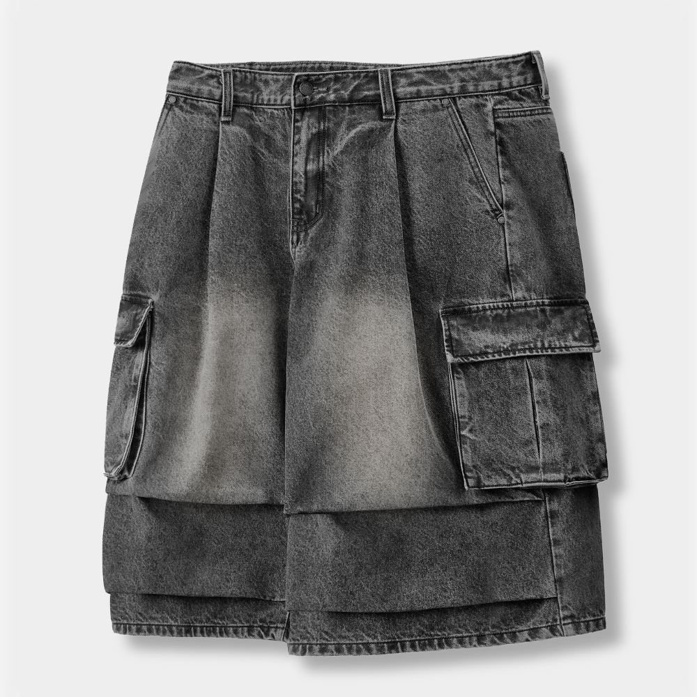 M65 百慕達牛仔褲 M65 PARACHUTE BERMUDA CURVED DENIM PANTS