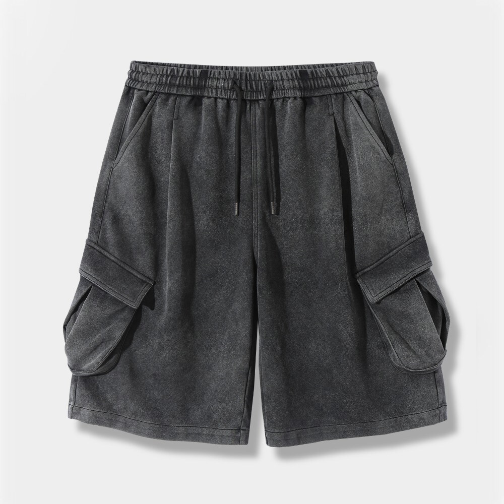 百慕達工裝短褲 ONE-TUCK BERMUDA CARGO SWEAT PANTS