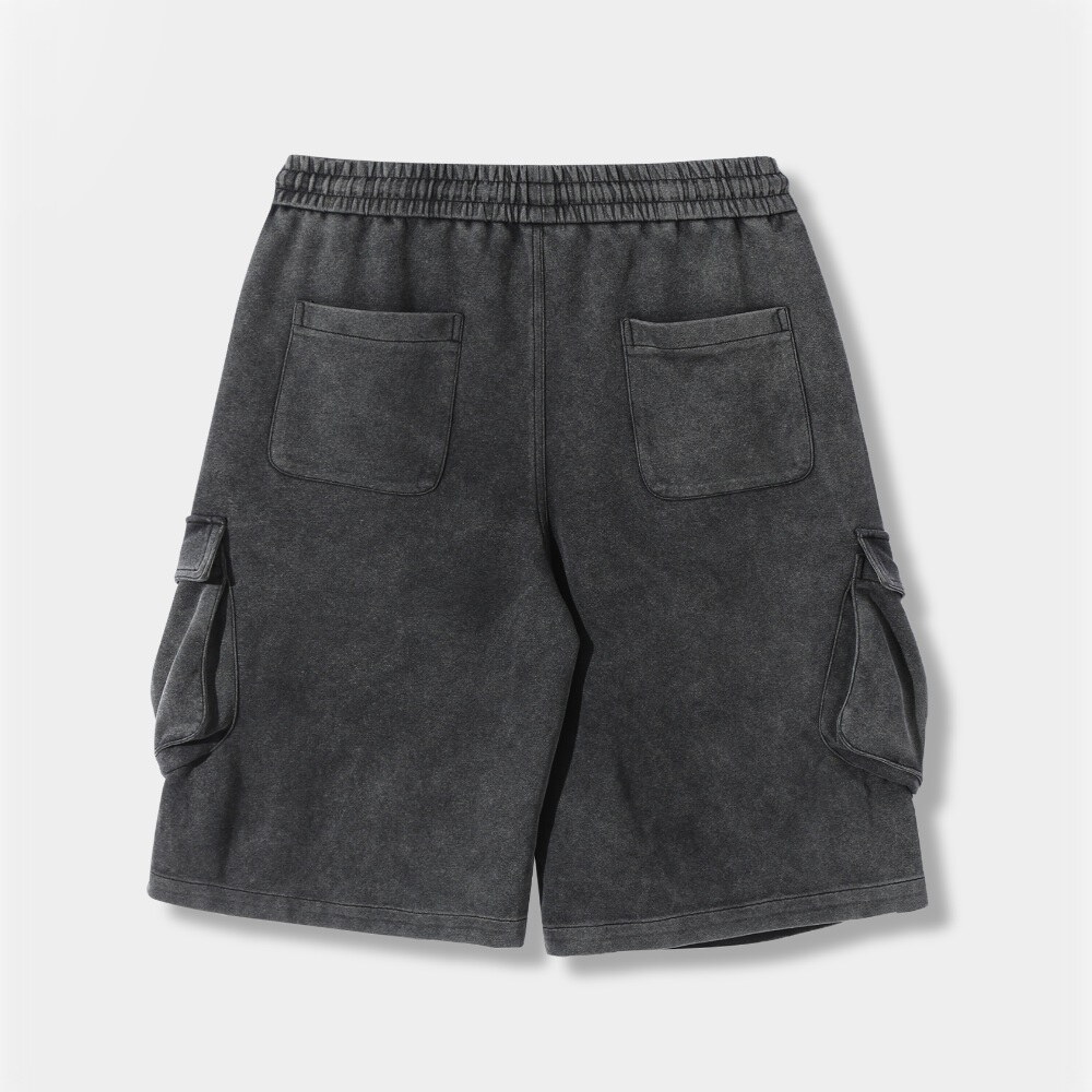 百慕達工裝短褲 ONE-TUCK BERMUDA CARGO SWEAT PANTS