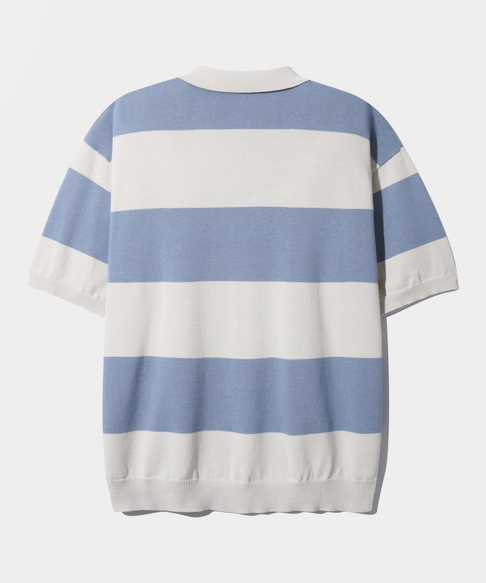 條紋橄欖球衫 STRIPE RUGBY HALF KNIT