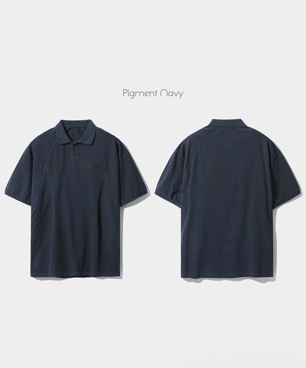 短袖POLO衫 SLASH PIQUE COLLAR HALF T-SHIRT