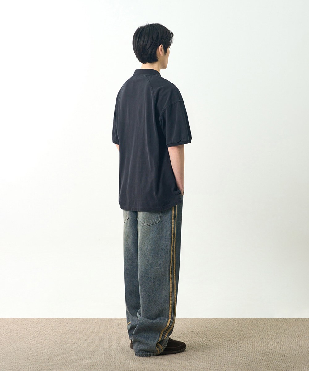 短袖POLO衫 SLASH PIQUE COLLAR HALF T-SHIRT