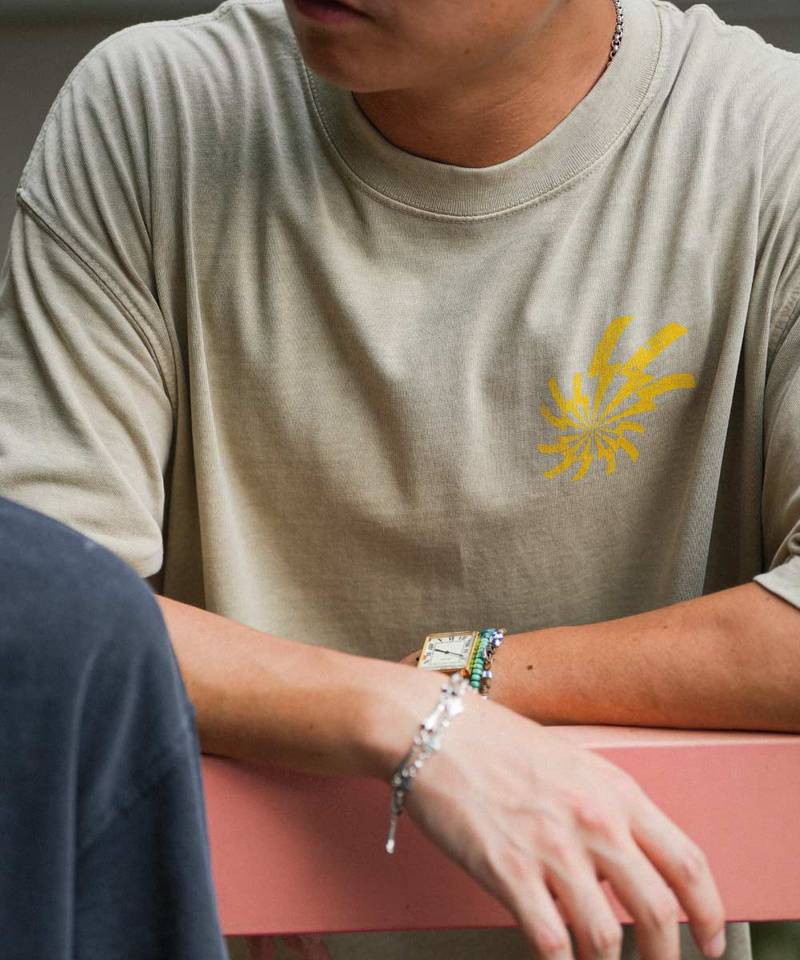 3SB0102-252 水洗印花上衣 THE HANA-01 WASHED TEE