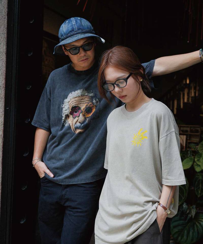 3SB0102-252 水洗印花上衣 THE HANA-01 WASHED TEE
