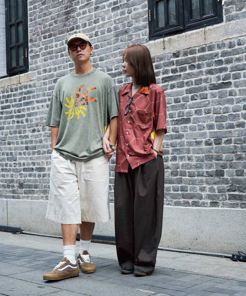 3SB0103-252 水洗印花上衣 THE HANA-02 WASHED TEE