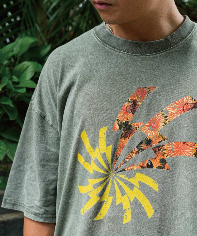 3SB0103-252 水洗印花上衣 THE HANA-02 WASHED TEE