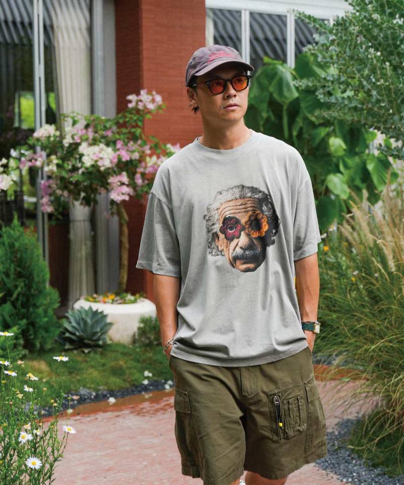 3SB0104-252 愛因斯坦印花上衣 THE ALBERT WASHED TEE
