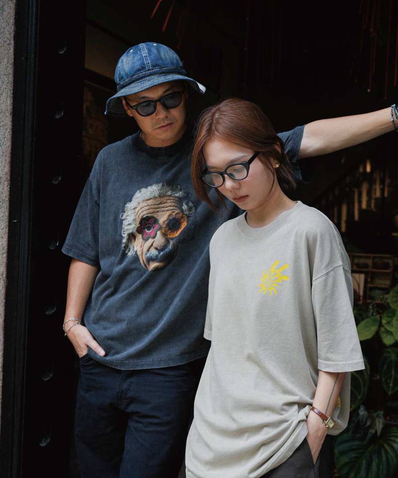 3SB0104-252 愛因斯坦印花上衣 THE ALBERT WASHED TEE