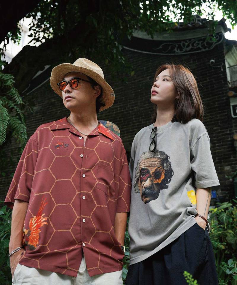 3SB0104-252 愛因斯坦印花上衣 THE ALBERT WASHED TEE