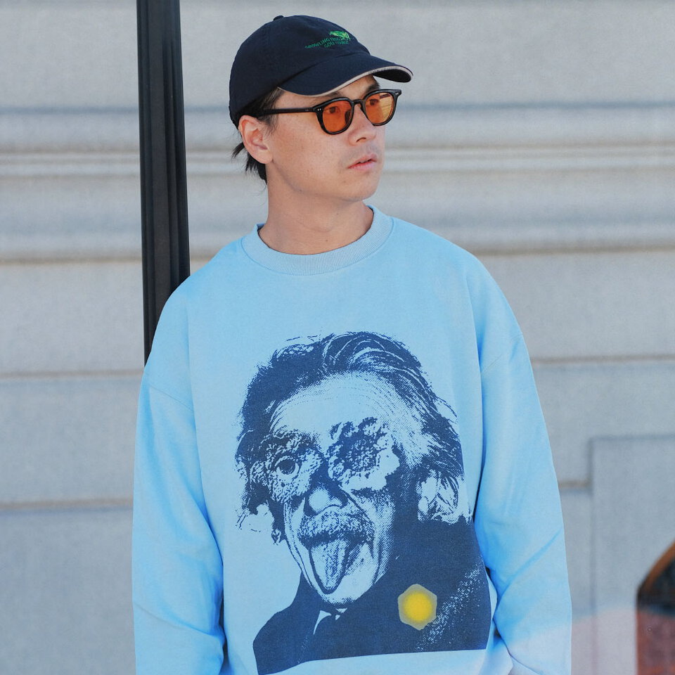 3SB0106-252 愛因斯坦印花大學TEE THE ALBERT SWEATSHIRT