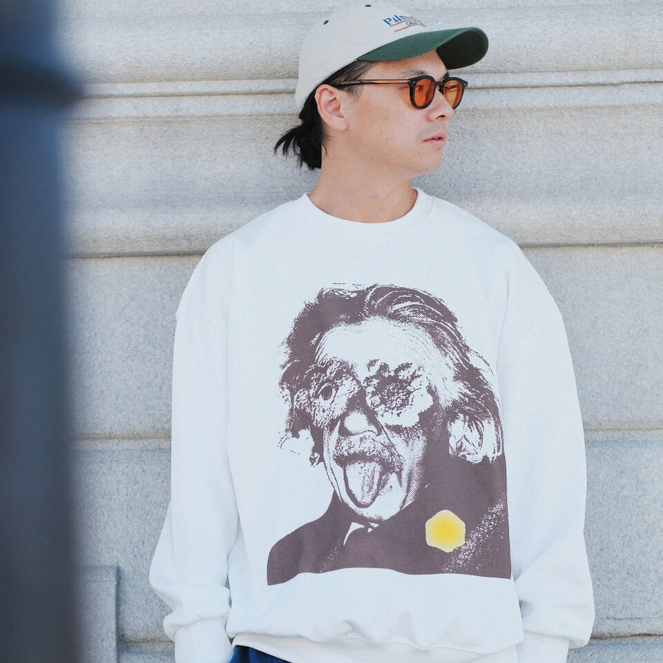 愛因斯坦印花大學TEE THE ALBERT SWEATSHIRT