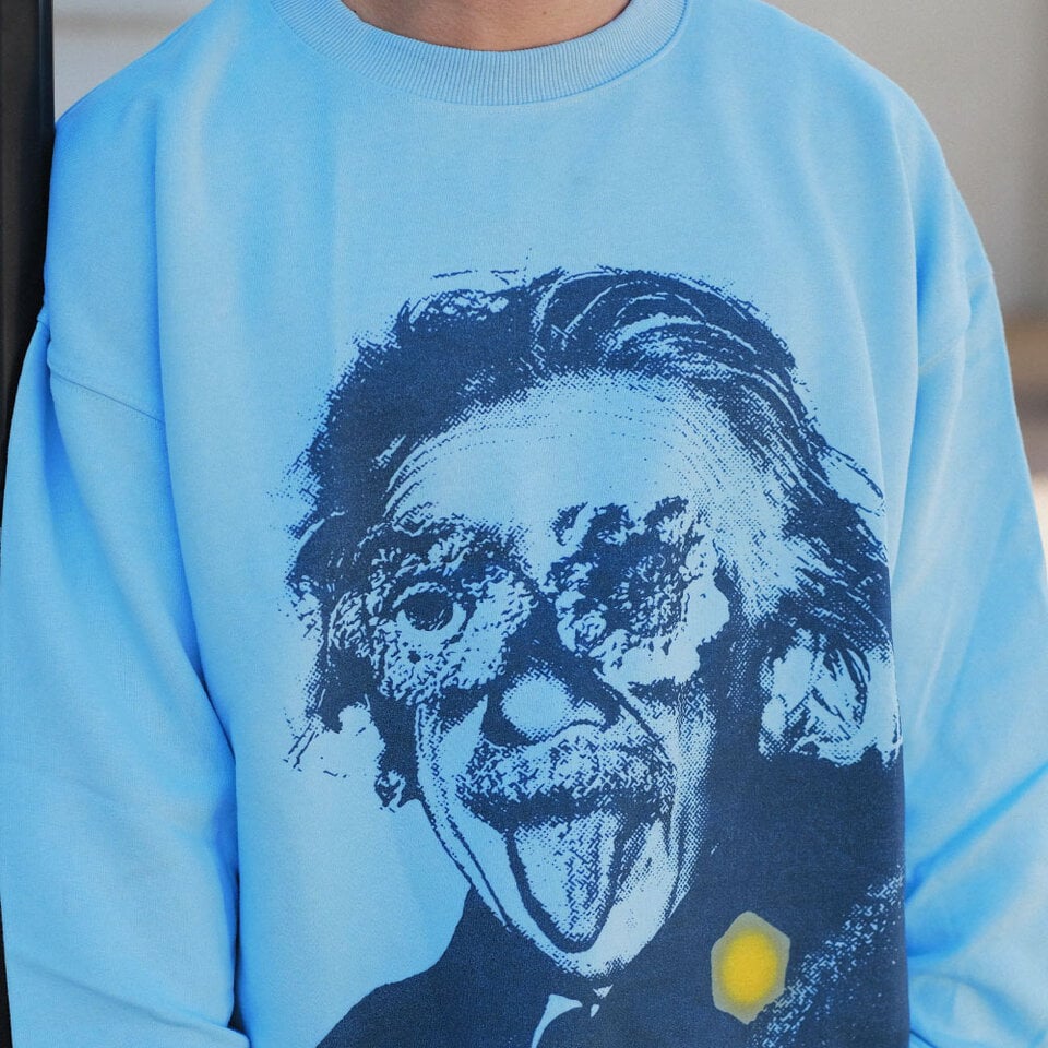 3SB0106-252 愛因斯坦印花大學TEE THE ALBERT SWEATSHIRT
