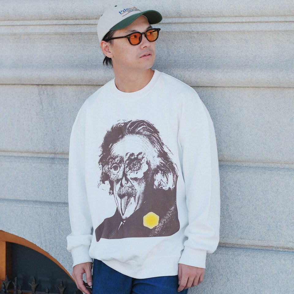 3SB0106-252 愛因斯坦印花大學TEE THE ALBERT SWEATSHIRT