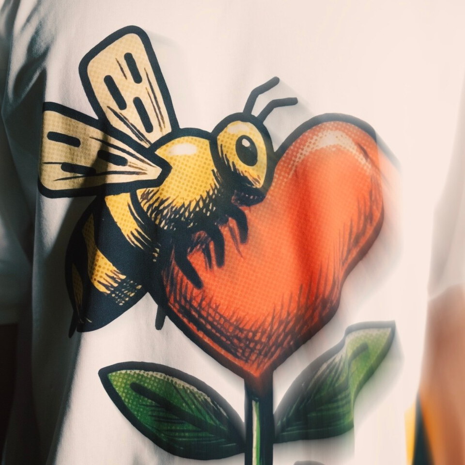 3SB0109-261 愛心花朵圖像Tee Flower Love Tee
