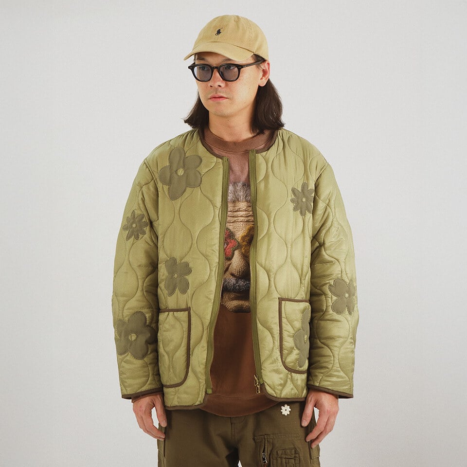 3SB1104-261 花朵絎縫外套 3S Flower Linner