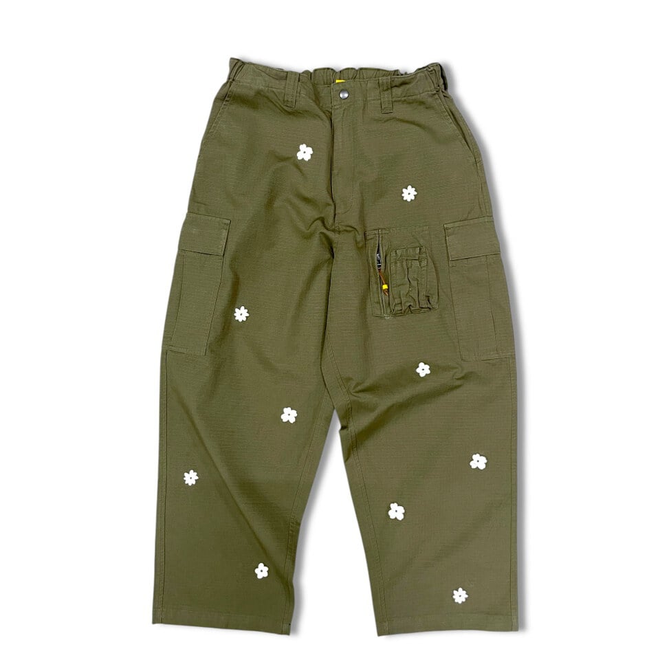 花卉休閒工裝褲 Easy Flower Cargo Pants