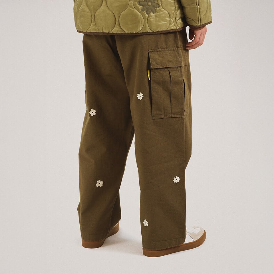 花卉休閒工裝褲 Easy Flower Cargo Pants