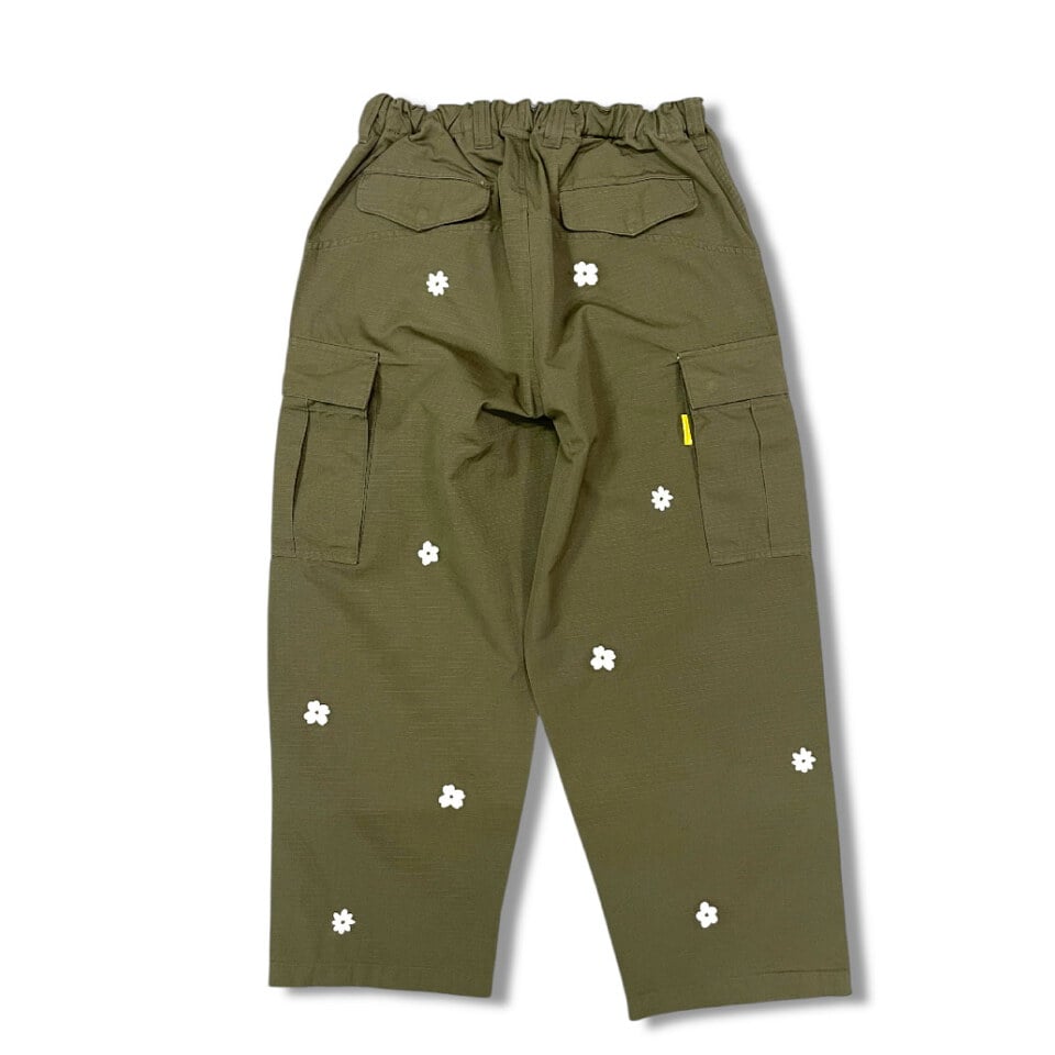 花卉休閒工裝褲 Easy Flower Cargo Pants