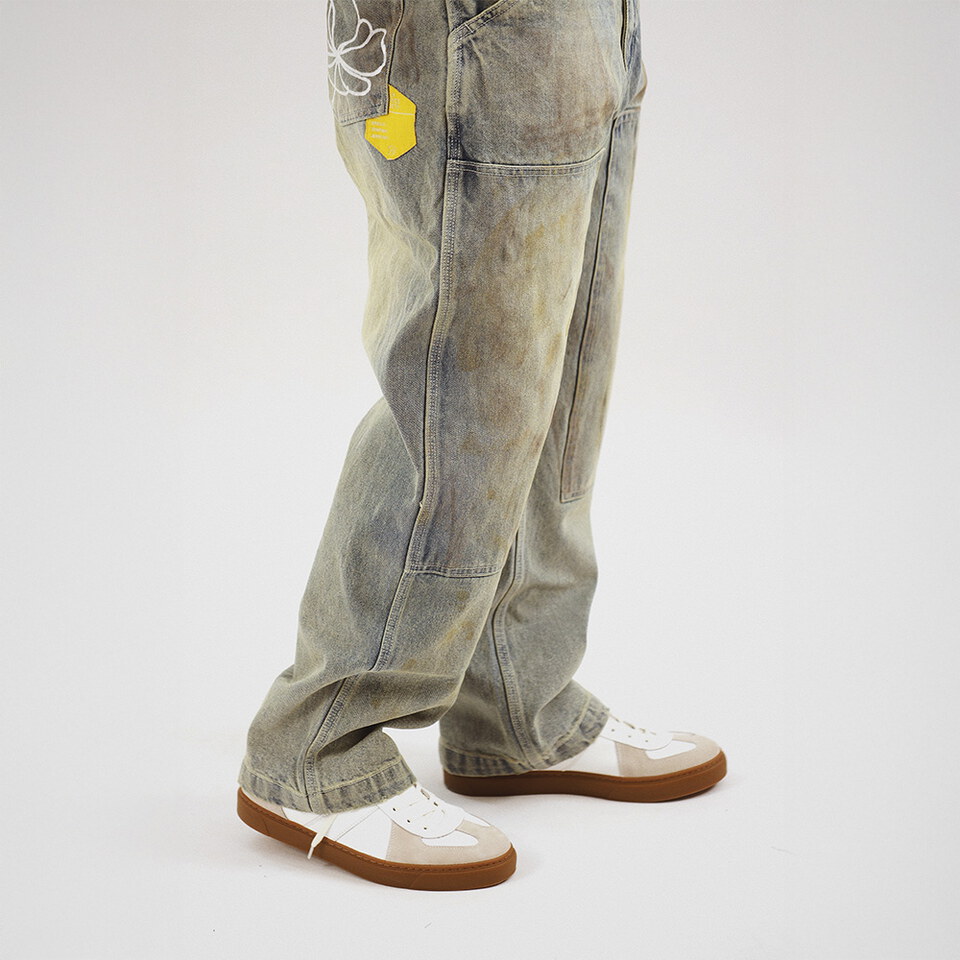 花朵丹寧長褲 The Beezy Painter Denim Pants