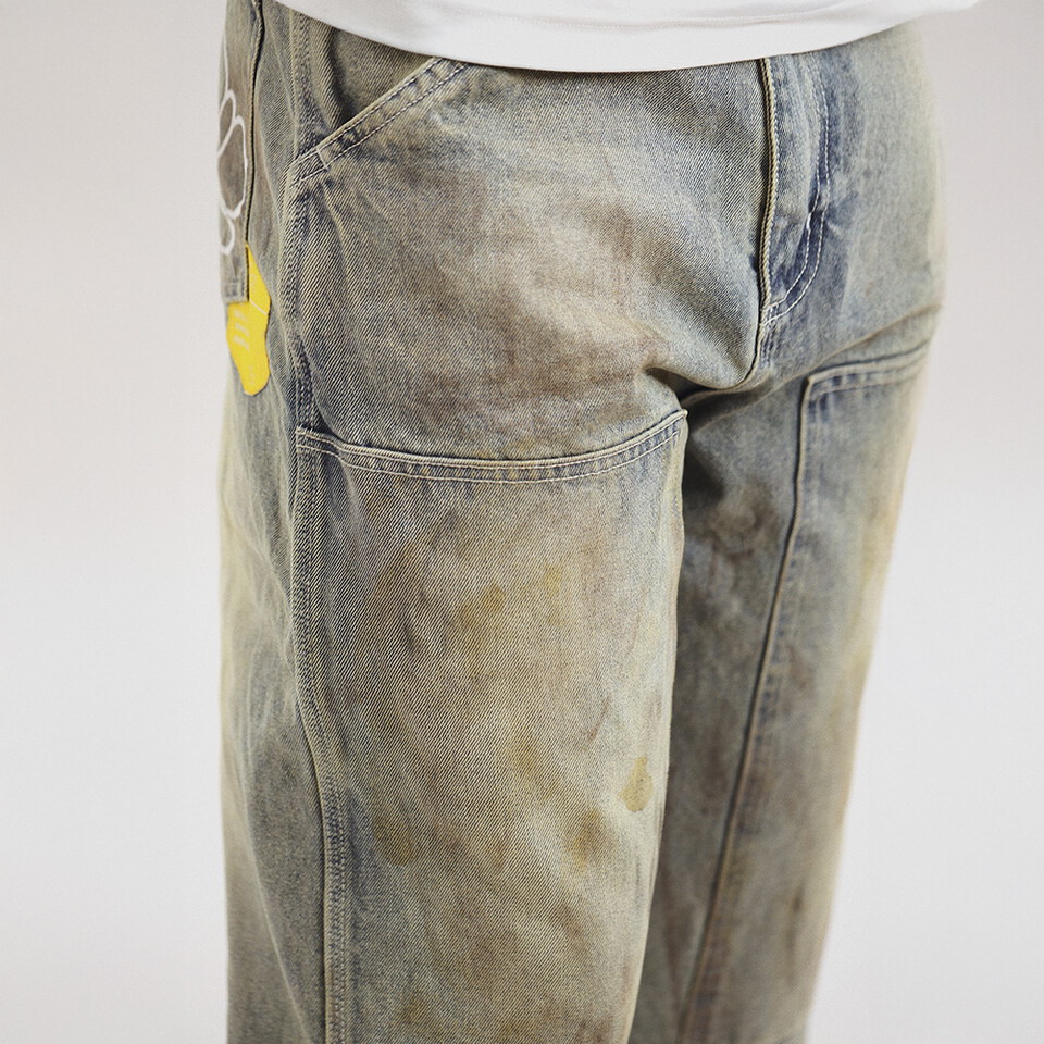 花朵丹寧長褲 The Beezy Painter Denim Pants