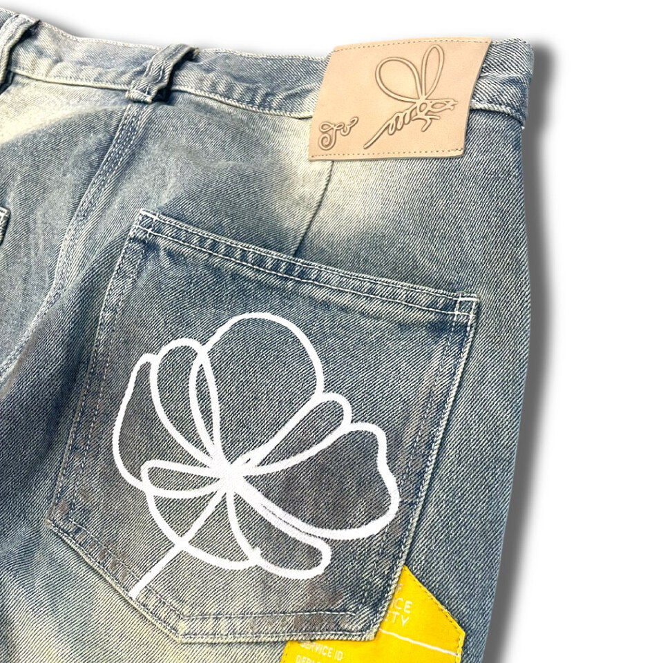 花朵丹寧長褲 The Beezy Painter Denim Pants