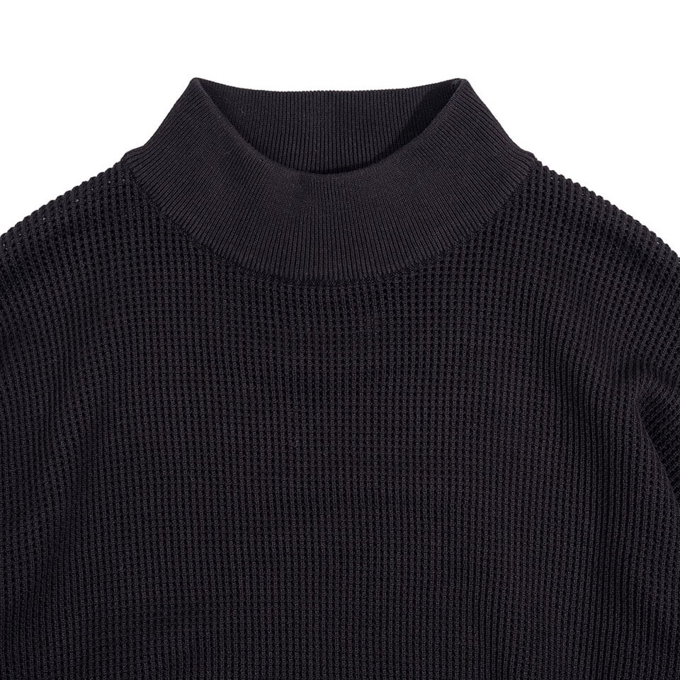 高領短版針織毛衣 Mid-Neck Knit Sweater
