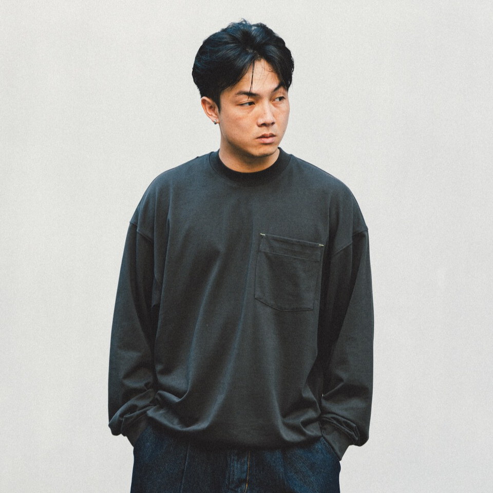 反車線口袋長T REV-Pocket L Tee