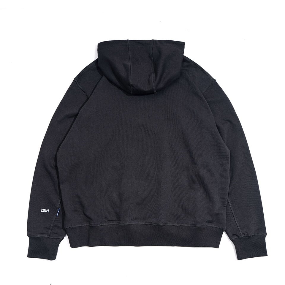 寬鬆短版連帽上衣 Half Zip Hoodie