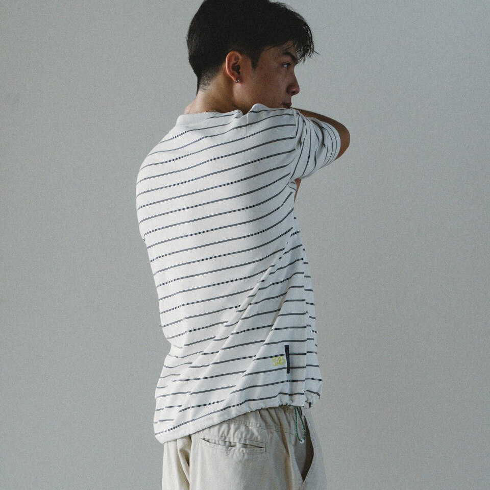 4PM0105-262 抽繩條紋短Tee Summer Stripe Tee
