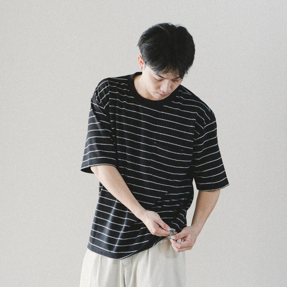 4PM0105-262 抽繩條紋短Tee Summer Stripe Tee