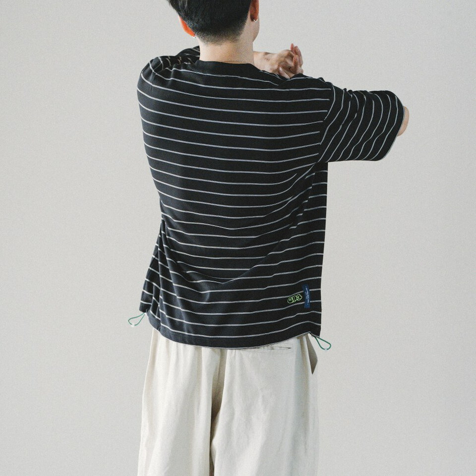 4PM0105-262 抽繩條紋短Tee Summer Stripe Tee