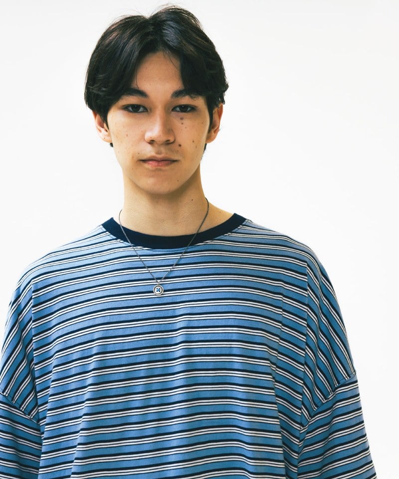 AGL0105-252 條紋短Tee Multi Striped Half Tee