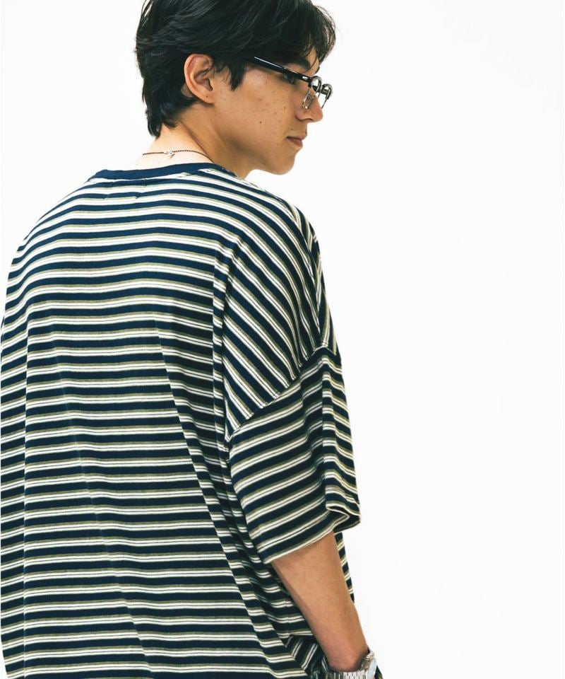 AGL0105-252 條紋短Tee Multi Striped Half Tee