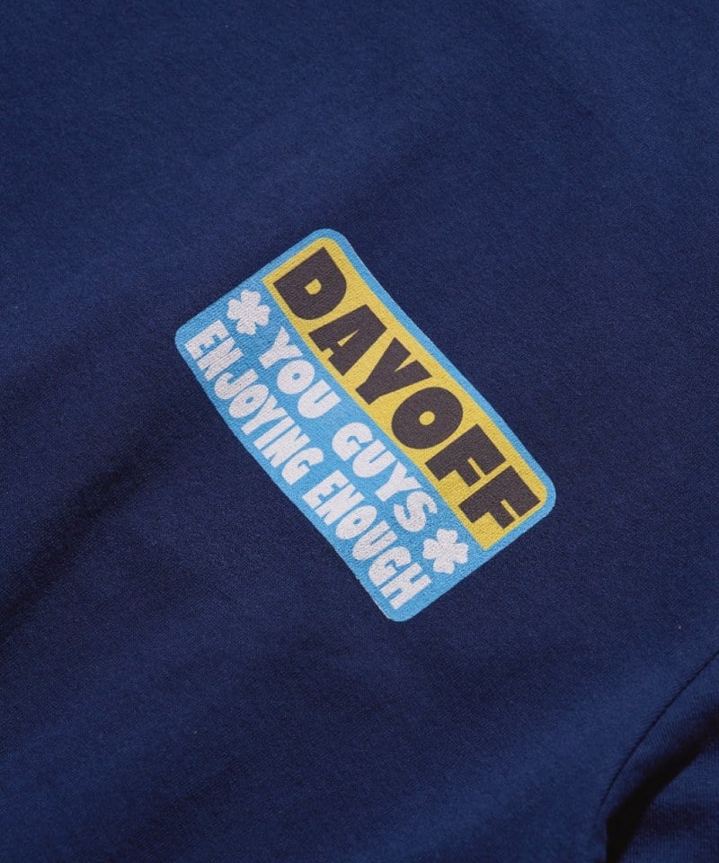 印花短TEE CAUTION HALF SLEEVE