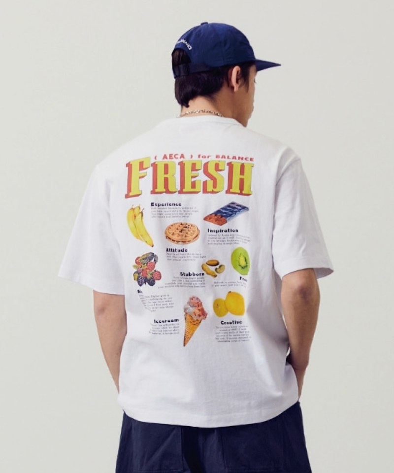 水果印花短TEE FRESH HALF SLEEVE