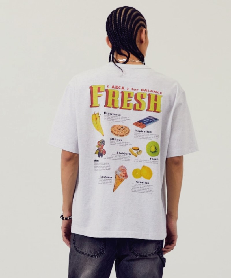水果印花短TEE FRESH HALF SLEEVE