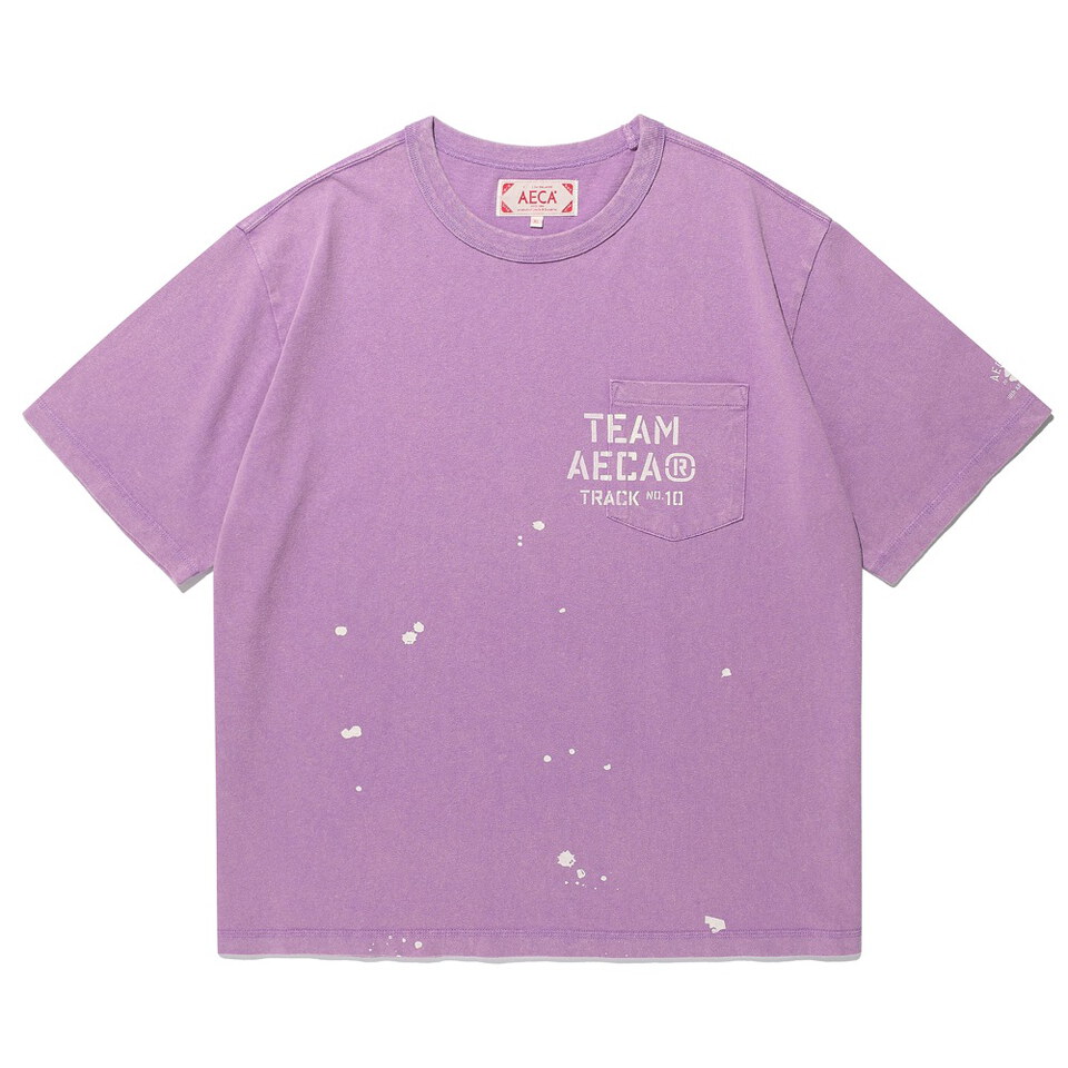AECA0123-262 口袋短TEE TEAM AECA POCKET PAINTED HALF SLEEVE TEE