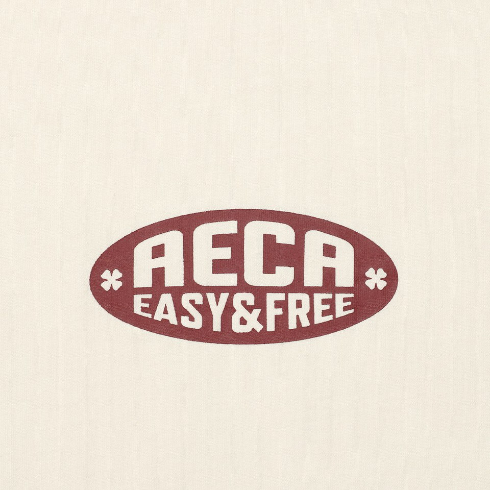 AECA0125-262 LOGO 短TEE OVAL EMBLEM GRAPHIC RINGER HALF SLEEVE TEE