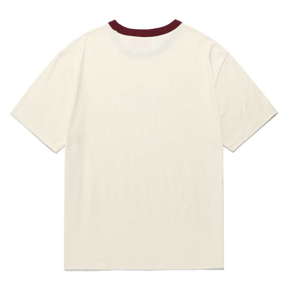 AECA0125-262 LOGO 短TEE OVAL EMBLEM GRAPHIC RINGER HALF SLEEVE TEE