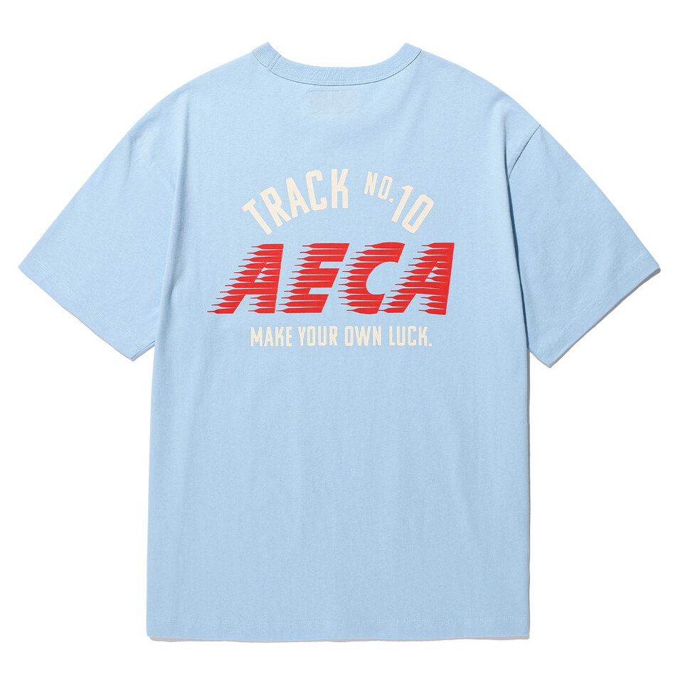 AECA0126-262 水洗印花短TEE TRACK NO.10 AECA HALF SLEEVE TEE