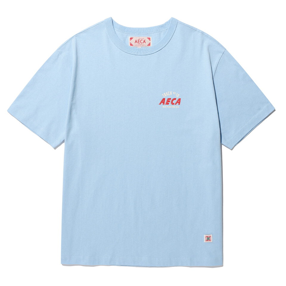 AECA0126-262 水洗印花短TEE TRACK NO.10 AECA HALF SLEEVE TEE