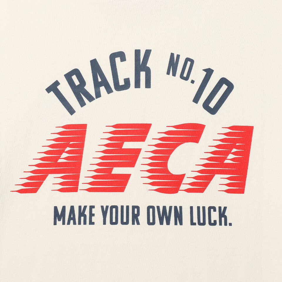AECA0126-262 水洗印花短TEE TRACK NO.10 AECA HALF SLEEVE TEE
