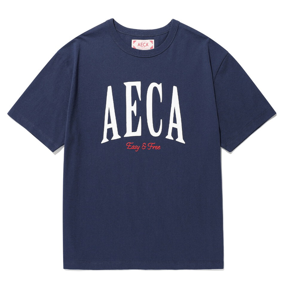 AECA0127-262 LOGO短TEE SYMBOL FELT HALF SLEEVE TEE