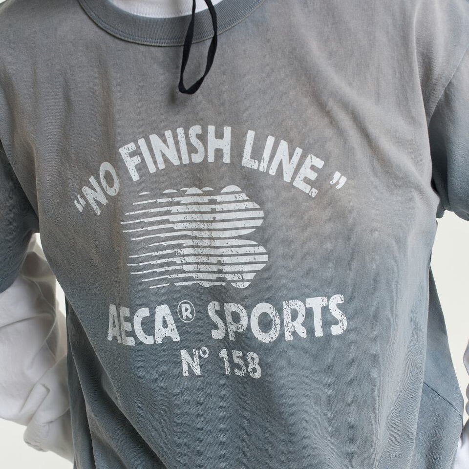 AECA0130-262 水洗印花短TEE NO FINISH LINE WASHED HALF SLEEVE TEE