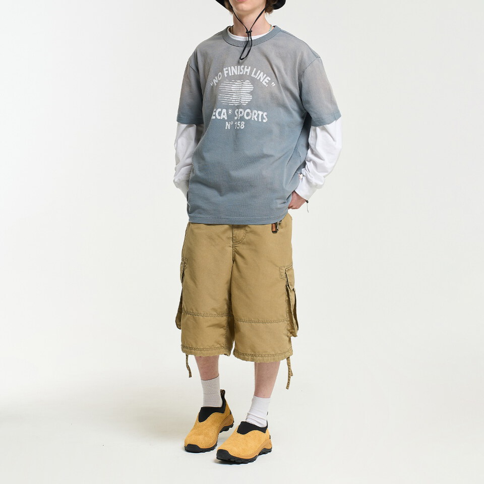 AECA0130-262 水洗印花短TEE NO FINISH LINE WASHED HALF SLEEVE TEE