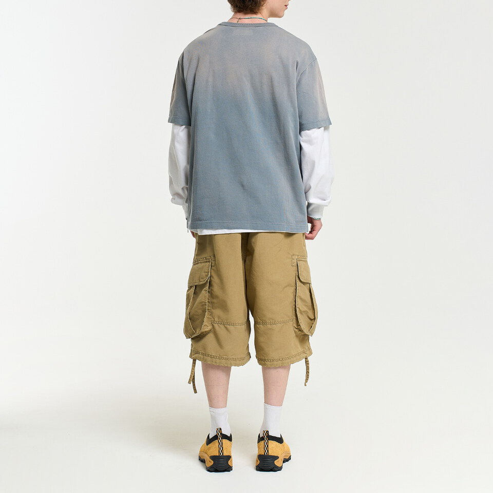 AECA0130-262 水洗印花短TEE NO FINISH LINE WASHED HALF SLEEVE TEE
