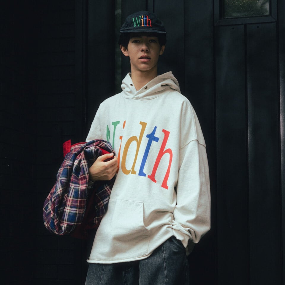 連帽上衣 Width Print Hoodie